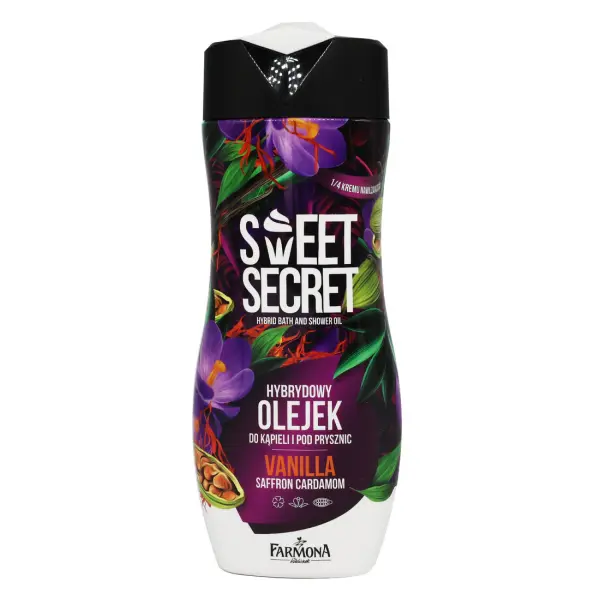 زيت الاستحمام والبانيو الهجين بنكهة الفانيليا SWEET SECRET بحجم 300 مل يحسن مرونة الجلد